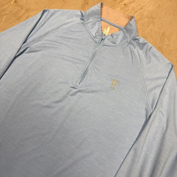 Johnnie-O Long Sleeve Golf 1/4 Zip Toronto Golf Club Stretchc Blue XL - Picture 3 of 7